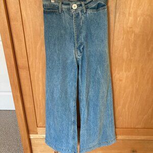 Jesse Kamm Womens Pants Sailor High Rise Denim Ankle Jeans Size 0. 24. 24”inseam